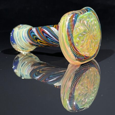Elf Reticello Fume Spoon Pipe Glass Pipe Brently Glass