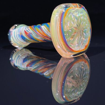Elf Reticello Fume Spoon Pipe Glass Pipe Brently Glass