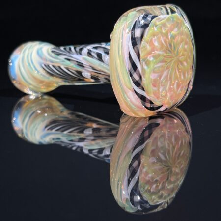 Elf Reticello Fume Spoon Pipe Glass Pipe Brently Glass