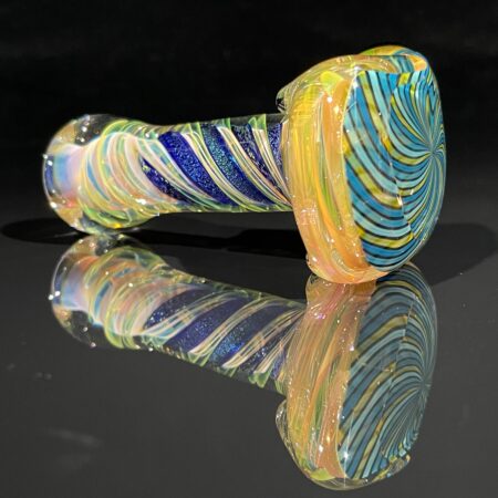 Elven Coil Reticello Spoon Pipe Glass Pipe Brently Glass
