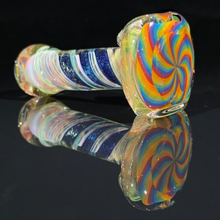 Elven Coil Reticello Spoon Pipe Glass Pipe Brently Glass