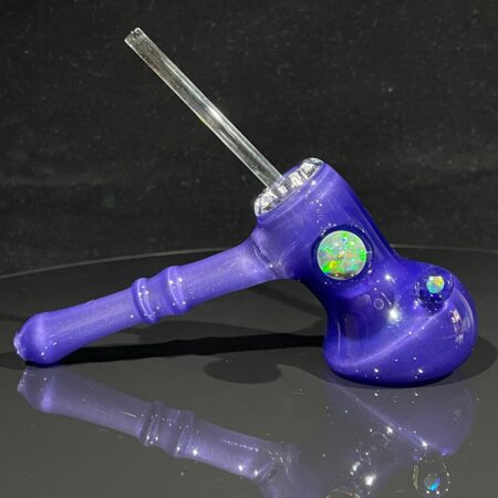Purple Space Satin Hash Hammer Glass Pipe Tako Glass