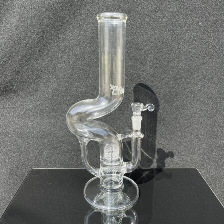 Cloudburst 14" Double Perc Kink Recycler Bong Glass Pipe 27 Unlimited