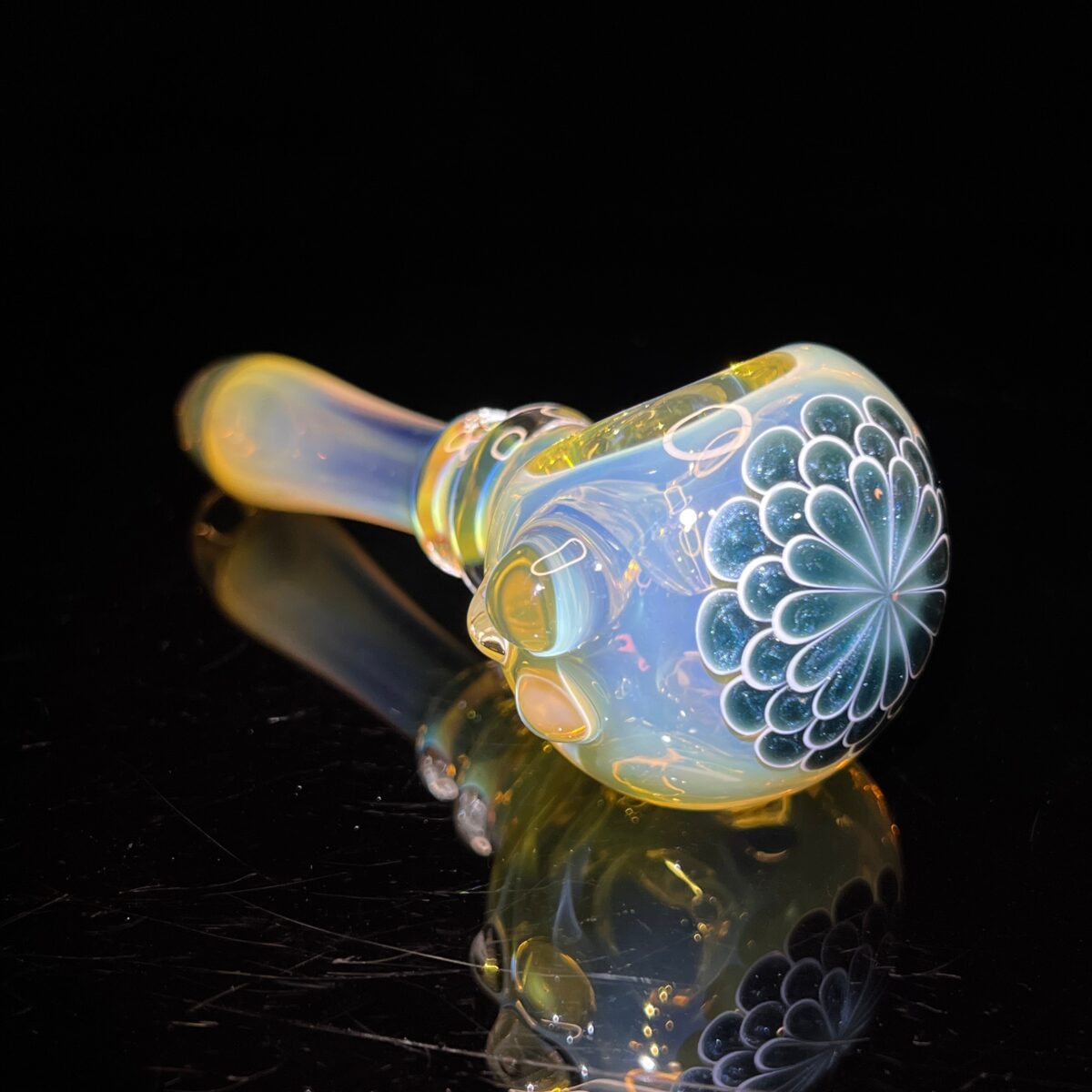 Sparkle Blue Dot Stack Glass Pipe 5 - Tako Glass