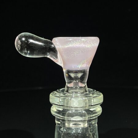 14mm Pretty N' Pink Dichro Pullslide Accessory Jellyfish Glass