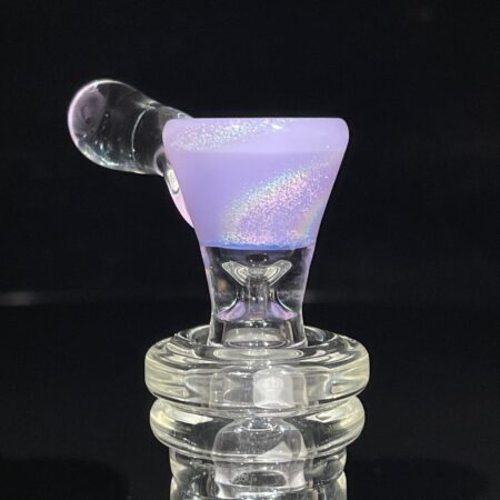 14mm Lavender Unicorn Dichro Pullslide Accessory Jellyfish Glass