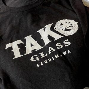 TAKO Black T-Shirt Apparel Tako Glass