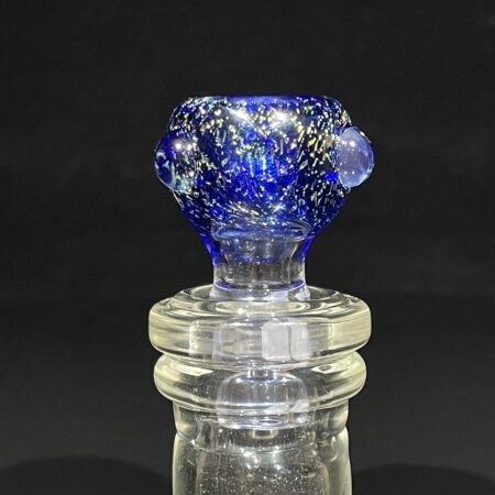 14mm Sapphire Starlight Dichro Pullslide Accessory Jellyfish Glass