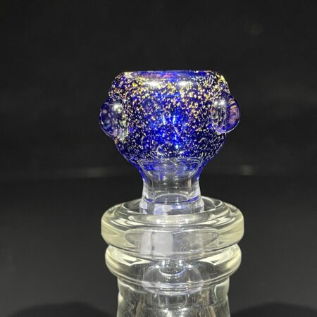 14mm Azure Aurora Dichro Pullslide Accessory Jellyfish Glass