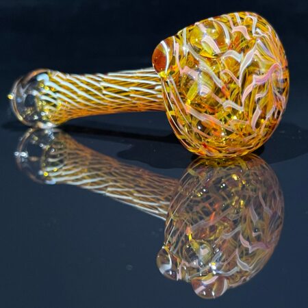 Two Tone Coil Spoon Glass Pipe Key Glass Co.