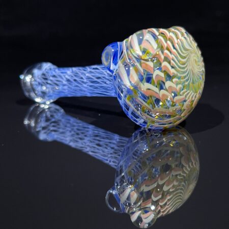Two Tone Coil Spoon Glass Pipe Key Glass Co.