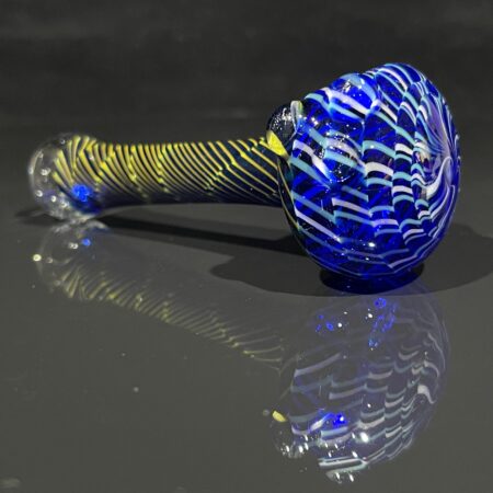 Two Tone Coil Spoon Glass Pipe Key Glass Co.