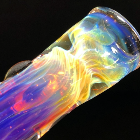 Purple Glass Chillum Glass Pipe Tako Glass   
