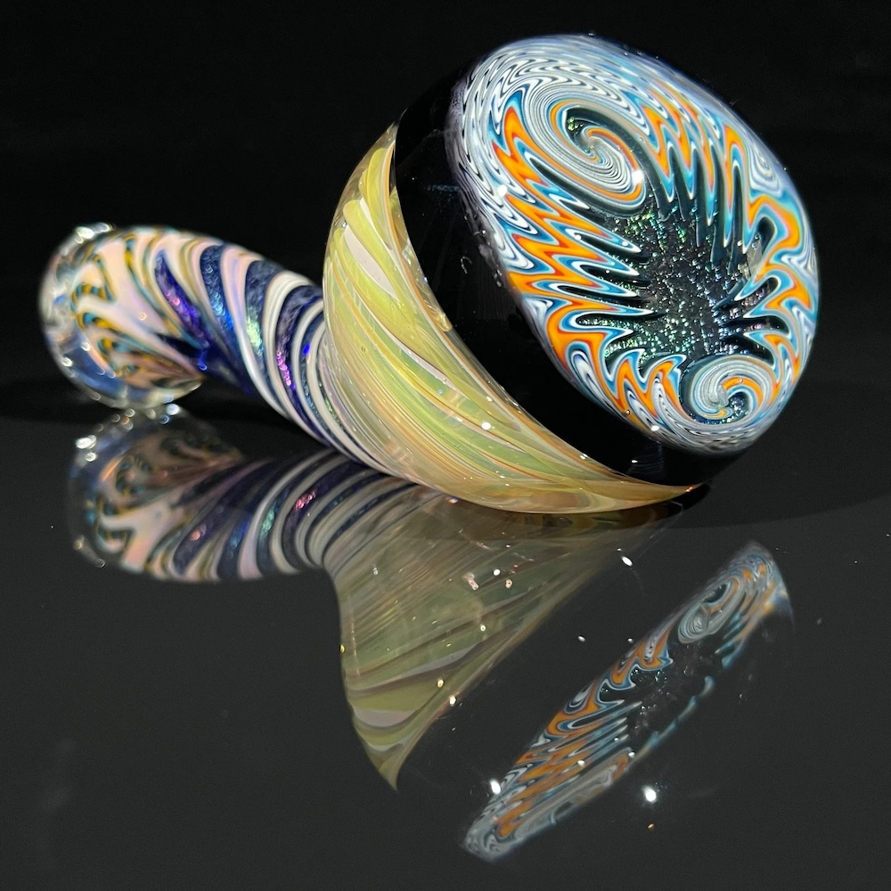 Elf Reticello Ladle Glass Pipe Dry Pipe Tako Glass 2