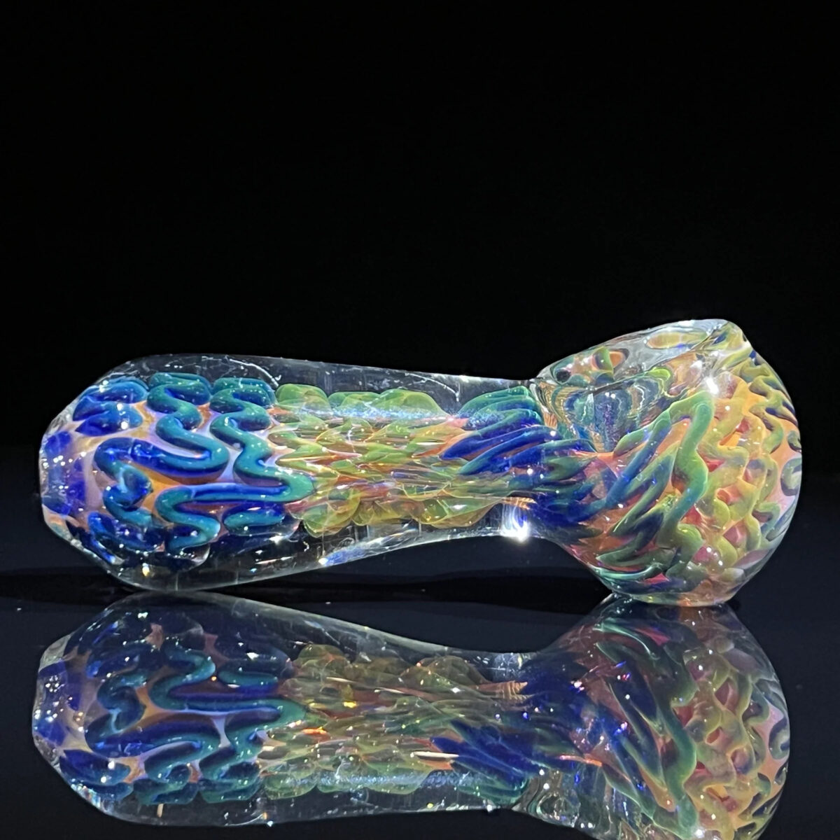 Thick Fumed Pipe + Ryot Case Combo Dry Pipe Tako Glass 2