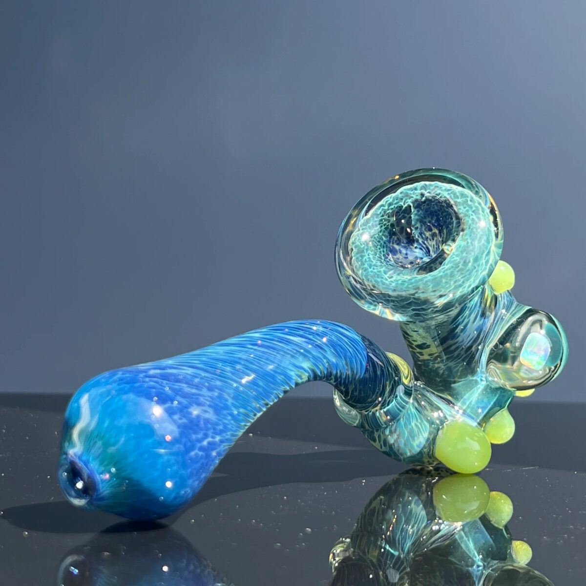 Purple Nebula Swoop Pipe Collector's Choice Tako Glass 2