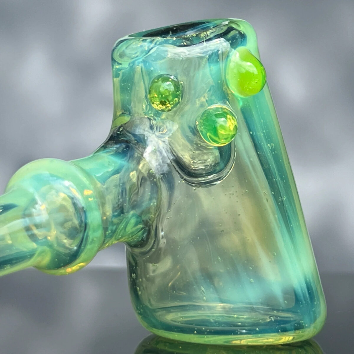 Green 5-Slit Perc Puffco Peak Topper Glass Pipe Tako Glass 2