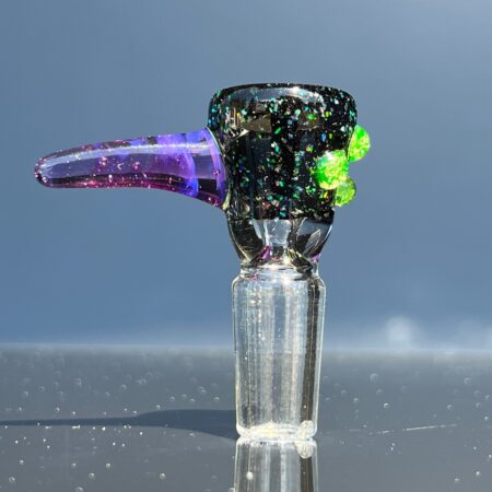 Horned Crushed Opal Martini Slide Accessory Sandberg Glass