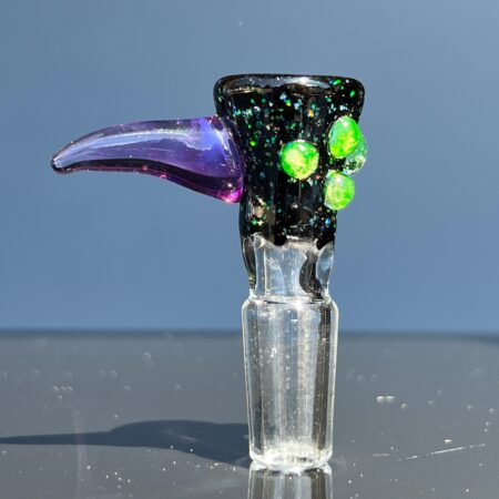 Horned Crushed Opal Martini Slide Accessory Sandberg Glass