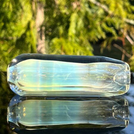 50/50 Faceted Egyptian Glass Chillum Glass Pipe Tako Glass
