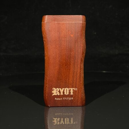 Wooden Magnetic Dugout With Matching One Hitter Glass Pipe Ryot