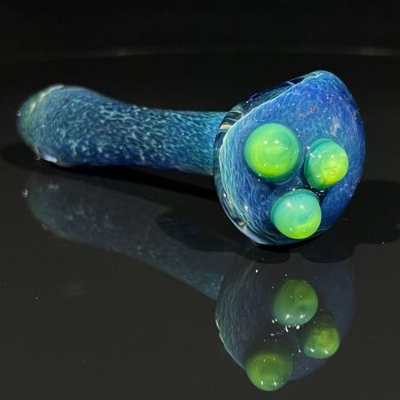 Deep Blue Marbled Pocket Pipe Glass Pipe Beezy Glass