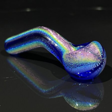 Lapis Lazuli Dichro Pocket Sherlock Glass Pipe Jellyfish Glass