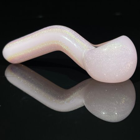 Pretty N' Pink Dichro Pocket Sherlock Glass Pipe Jellyfish Glass