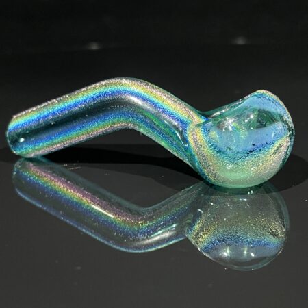 Deep Forest Dichro Pocket Sherlock Glass Pipe Jellyfish Glass
