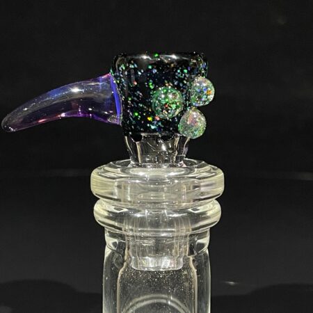 Horned Crushed Opal Martini Slide Accessory Sandberg Glass
