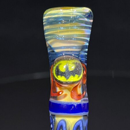 Character Millie Inside Out Chillum Glass Pipe Matty White Bat Signal