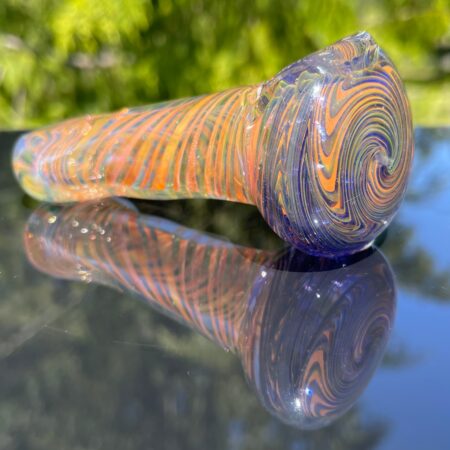 Fumed Swirl Pipe Glass Pipe TG