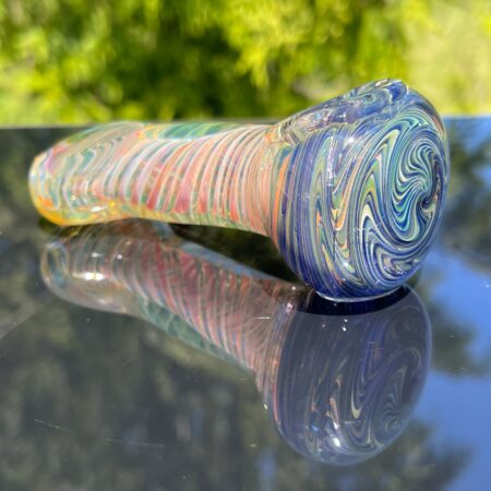 Fumed Swirl Pipe Glass Pipe TG