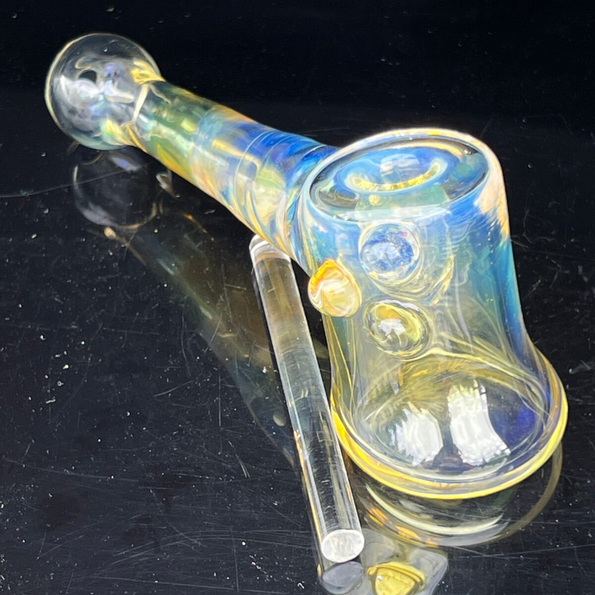 Silver Fumed Hash Hammer - Tako Glass