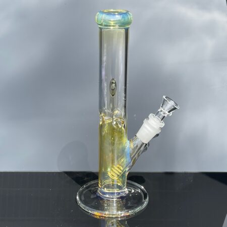 10" Fume Straight Tube Bong Glass Pipe TG