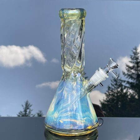 10" Twisted Fume Beaker Bong Glass Pipe TG