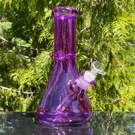 Bright Purple 10" Thick 9 mm Bong Glass Pipe TG