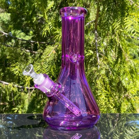 Bright Purple 10" Thick 9 mm Bong Glass Pipe TG