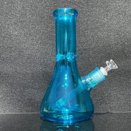 Bright Blue 10" Thick 9 mm Bong Glass Pipe TG