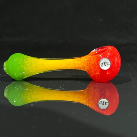Rasta Milli Spoon Glass Pipe Matty White