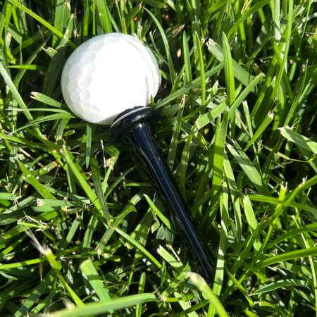 Golf Ball Glass Pipe Glass Pipe Matty White Black