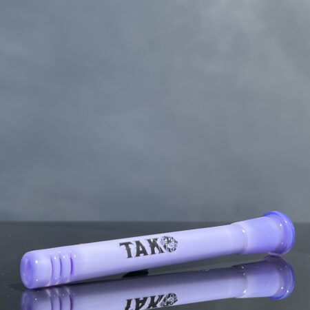 14mm Milky Violet Tako Logo Downstem Accessory Tako Glass