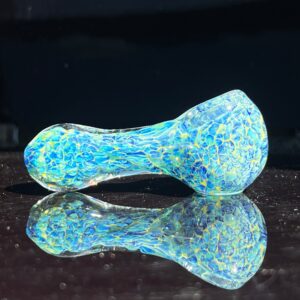 Blue Peanut Pipes + Sky Blue Marble Hammer Combo Glass Pipe TG