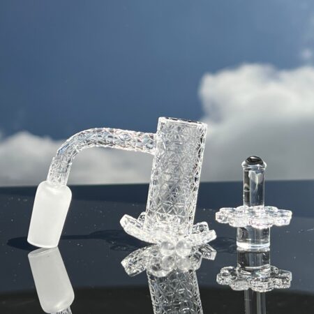 14 mm 90° Seed of Life Quartz Banger Accessory TG