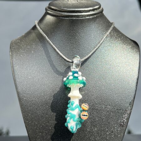Mushroom Frog Pendant Jewelry Beezy Glass
