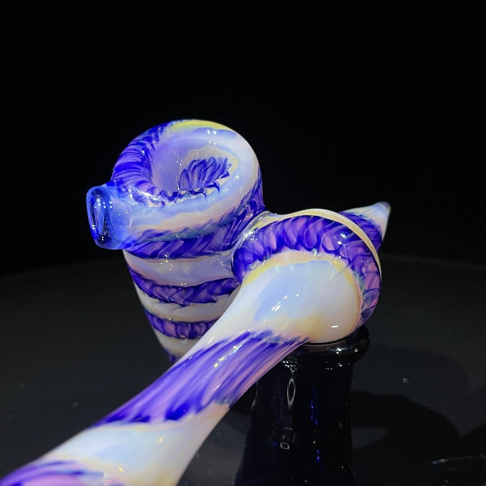 Cheshire Purple Sidecar Bubbler Bubblers Tako Glass 2