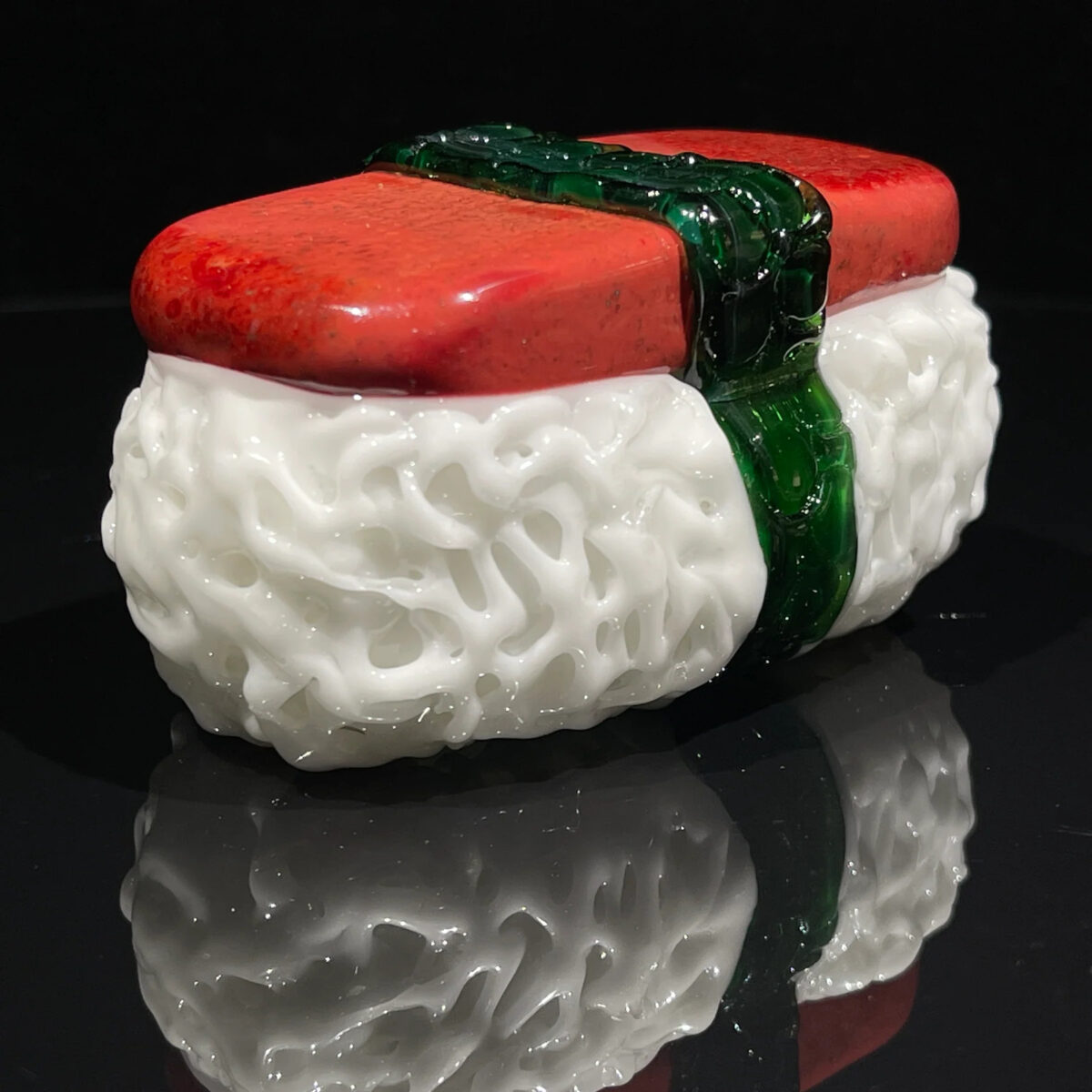 Spam Musubi Hand Pipe Dry Pipe Tako Glass 2