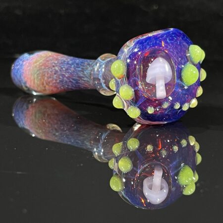 Purple Magic Marble Mushroom Pipe