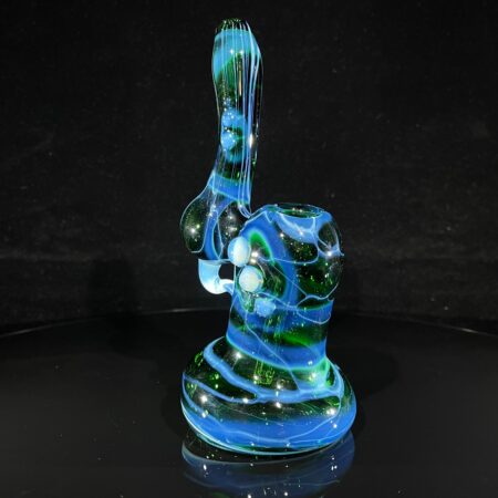 Storm Surge Glass Bubbler Glass Pipe Sable Haze