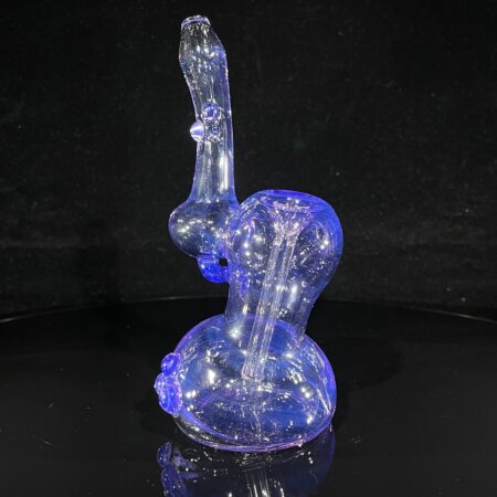 Lavender Marble Bubbler Glass Pipe Sable Haze